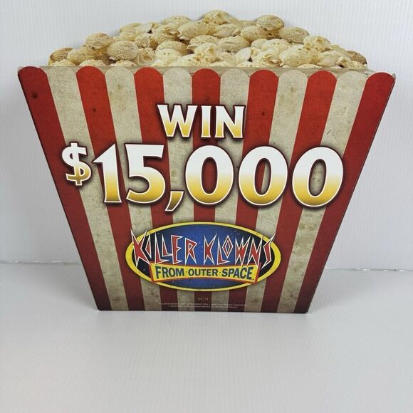 Spirit Halloween Killer Klowns from Outer Space Store Display Large Popcorn Box - Picture 4 of 13